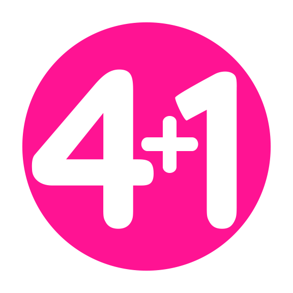 4+1